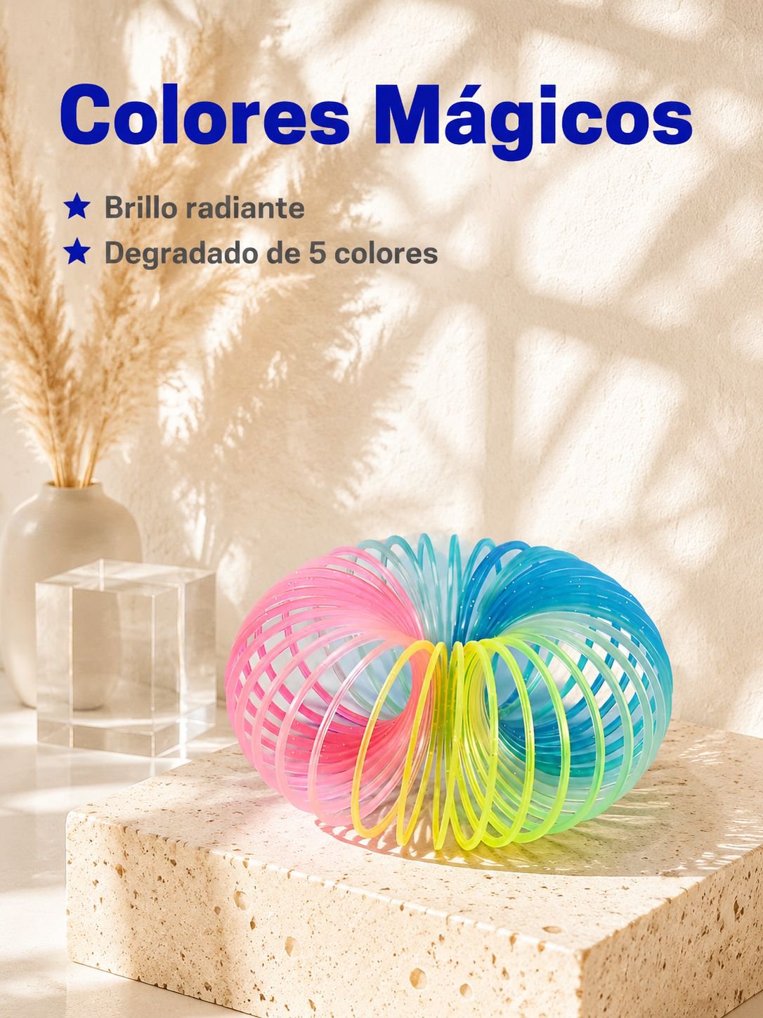 Juguete de anillo arcoíris de primavera