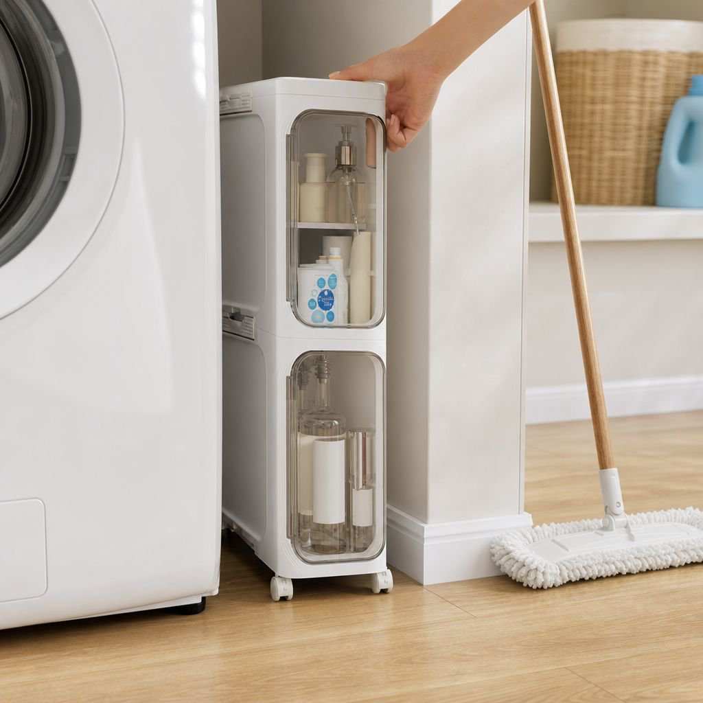 Waterproof foldable cabinet for toiletries