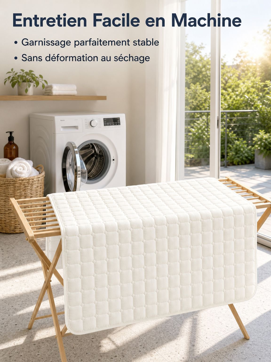 Alèse de lit matelassée pour une protection quotidienne