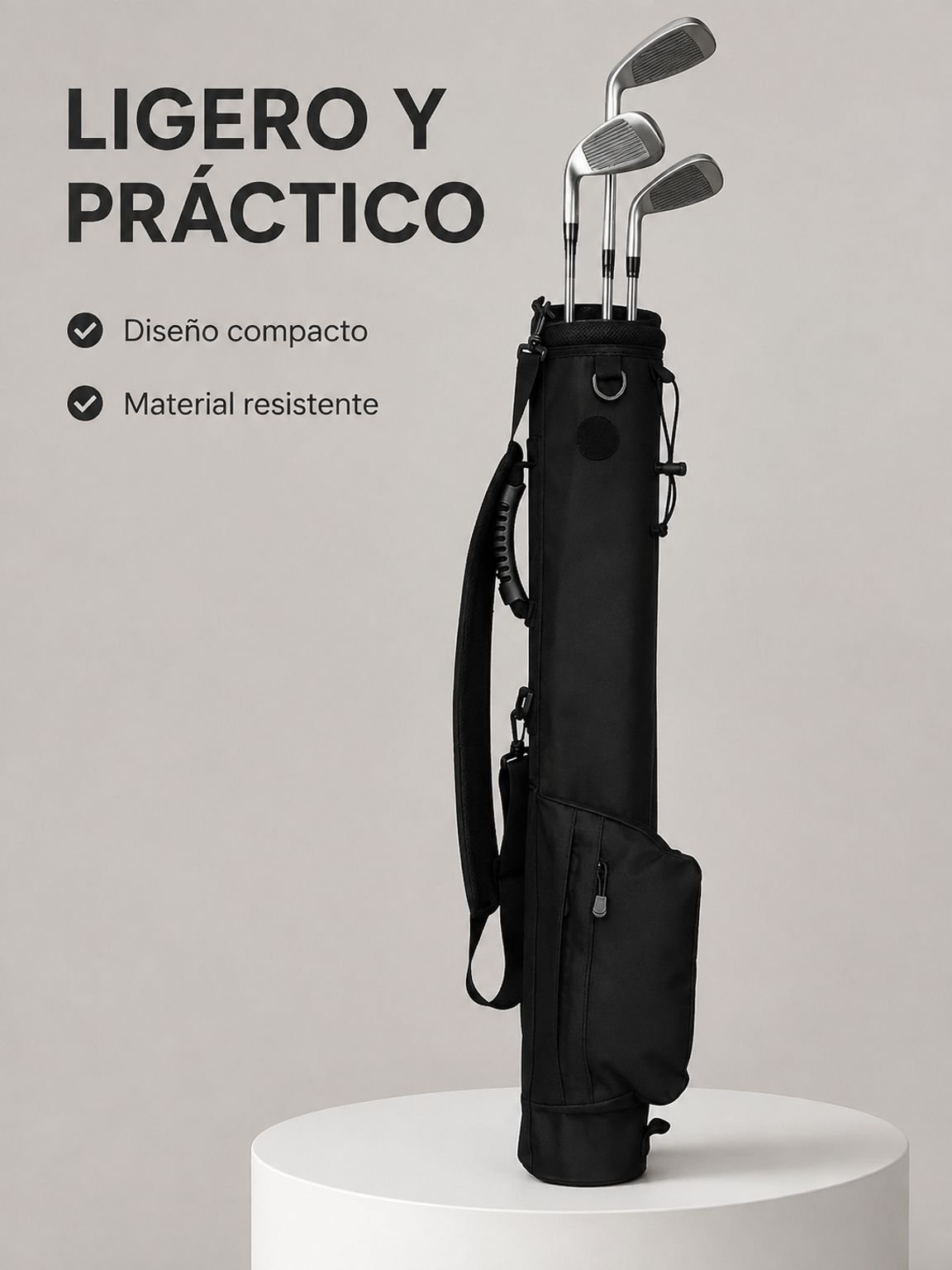 Bolsa portátil para guardar palos de golf