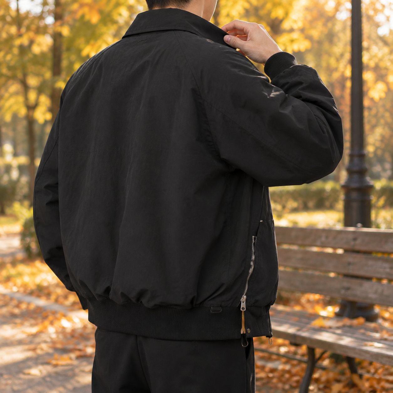 Mature Elegant Short Collar Men's Jacket