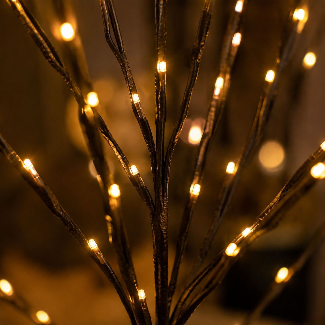 Lámpara de rama de estrella LED, decoración creativa de flores estilo nórdico