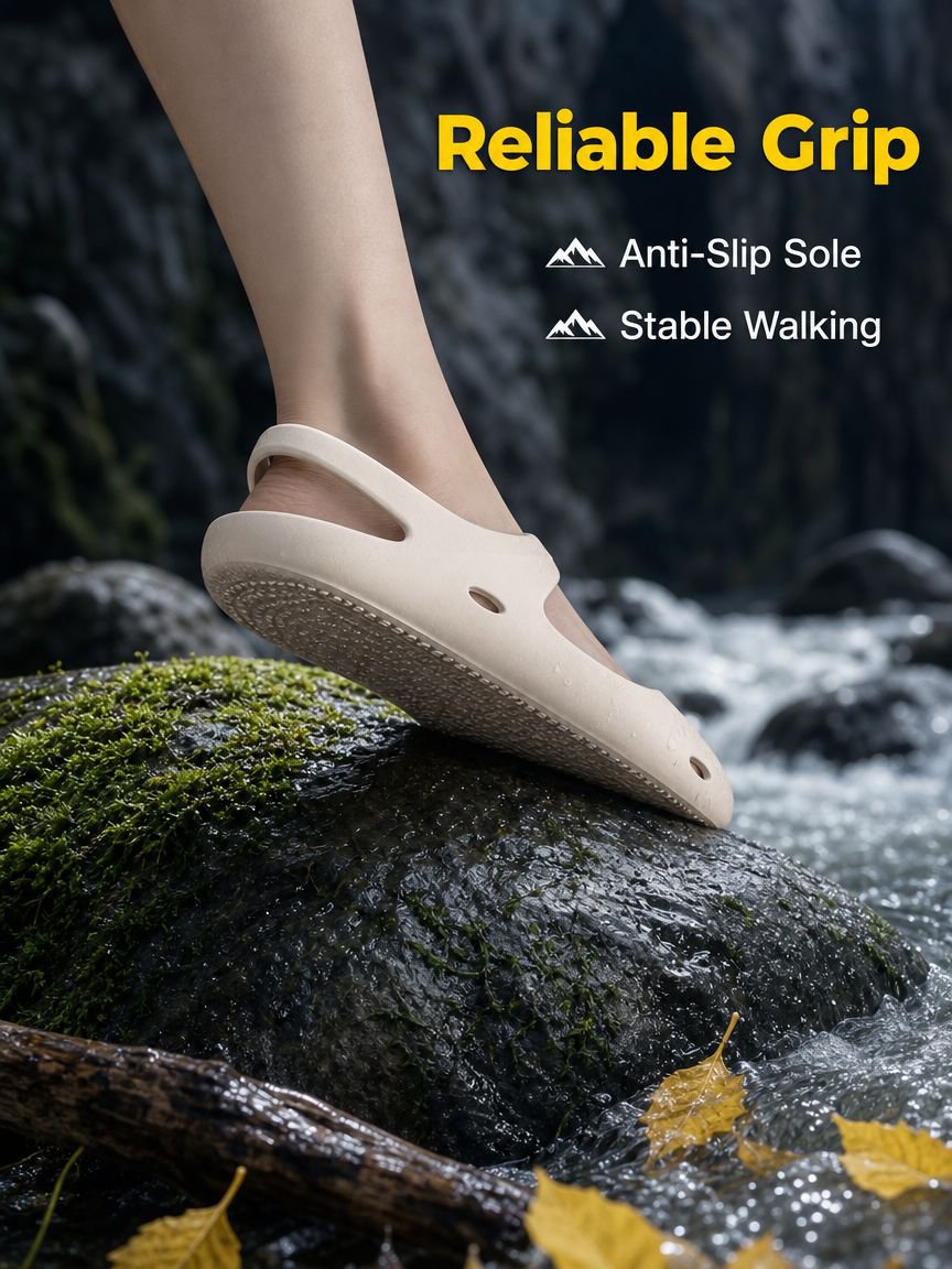 Women's Summer Non-Slip River Tracing Shoes, Outdoor EVA Soft Sole Water-Wading Yoga Shoes