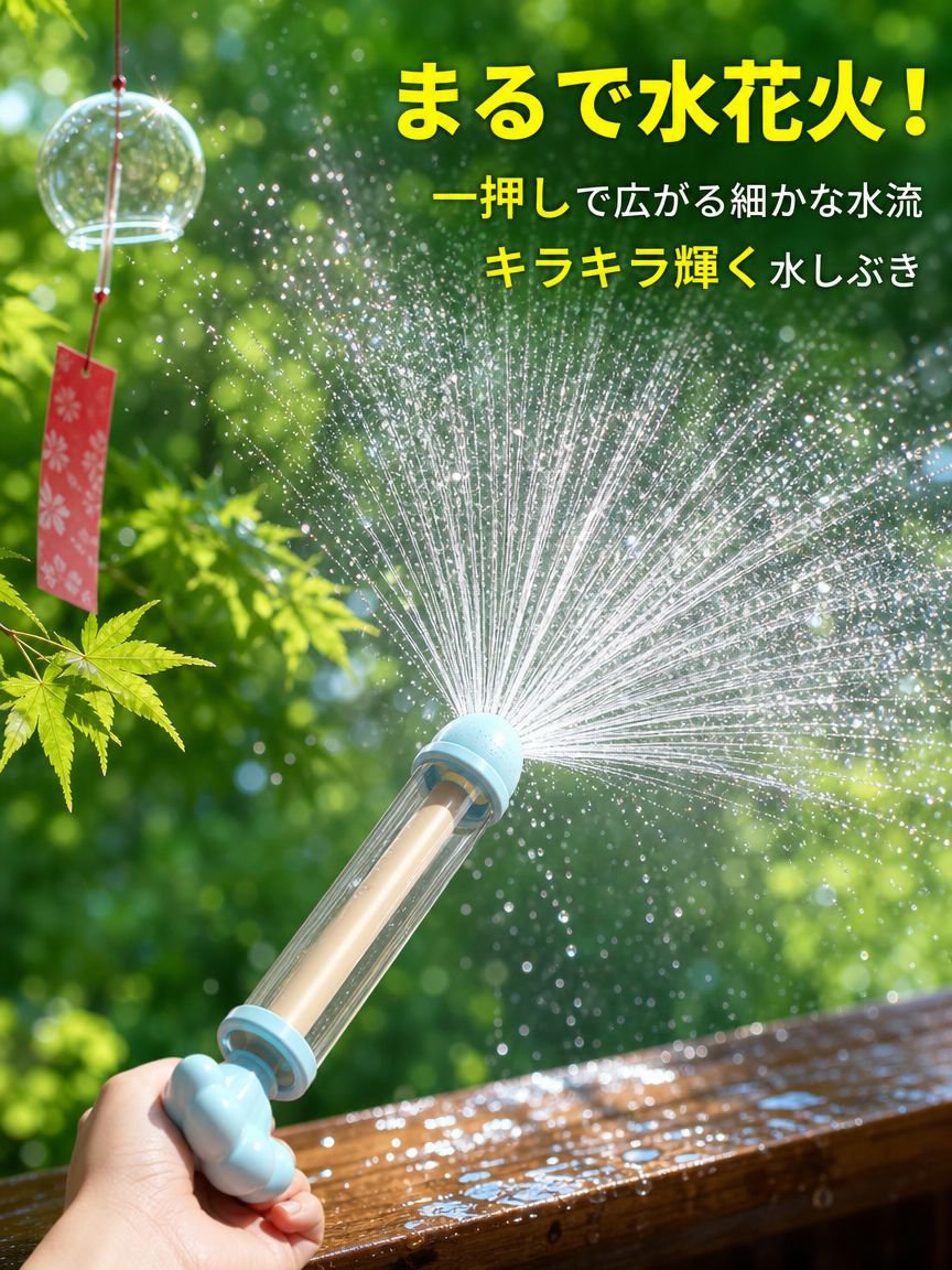 引き出し式の花火型水鉄砲
