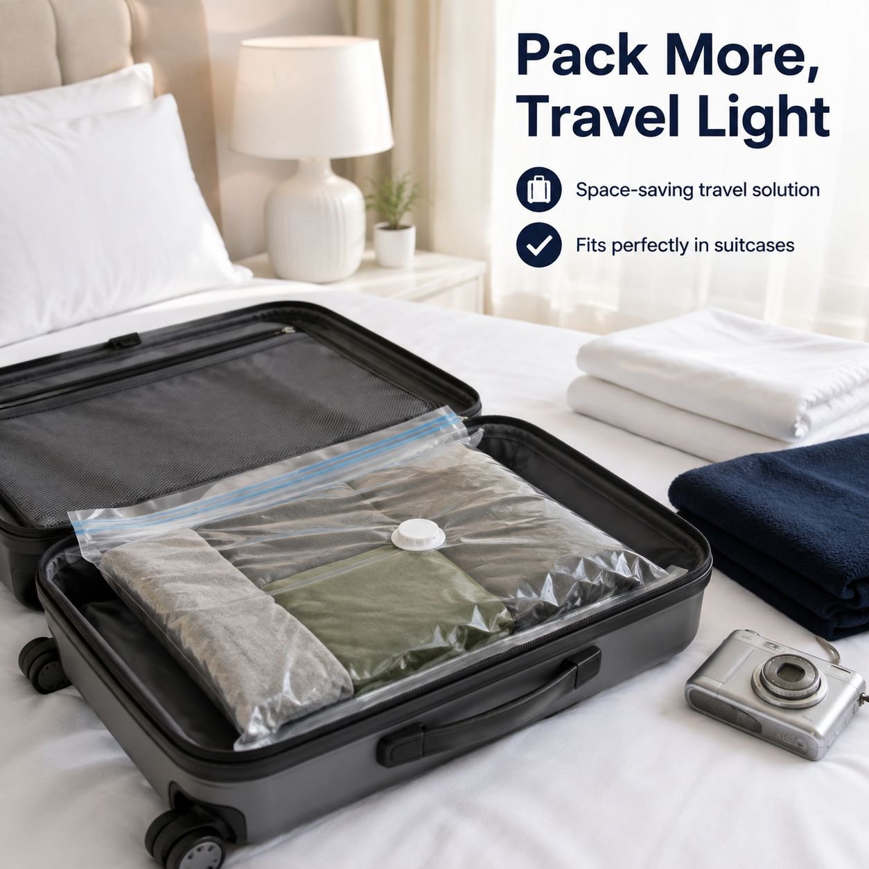 Vacuum compression storage bag