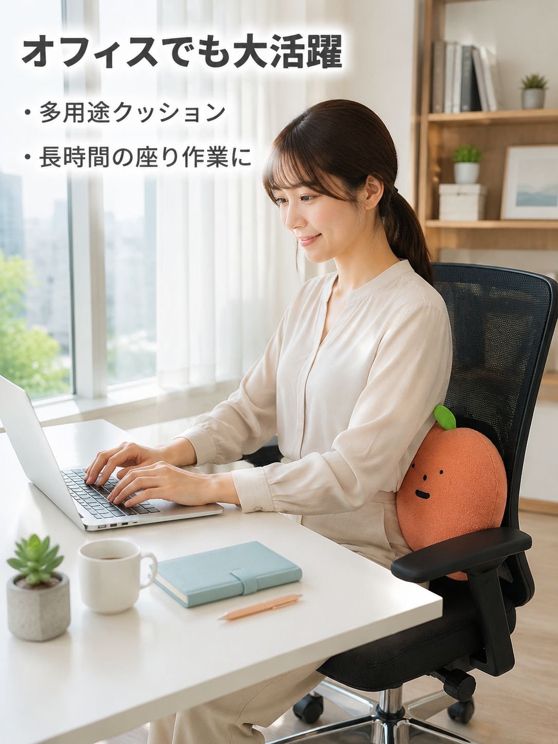 フルーツ柄のクッション