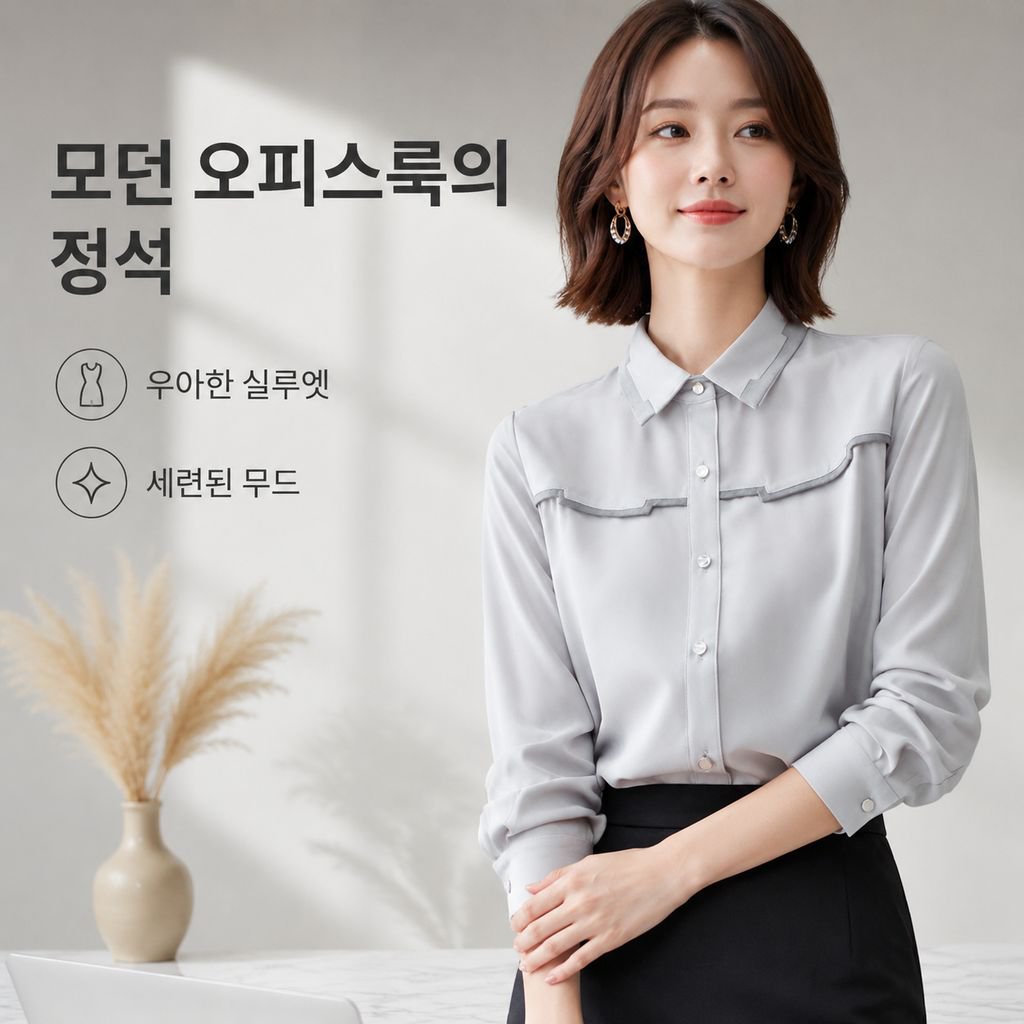 여성용 쉬폰 셔츠 긴팔 봄가을 신상 패션 블라우스