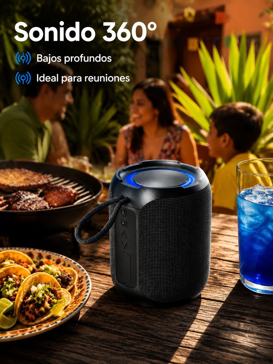 Altavoz Bluetooth fácil de transportar