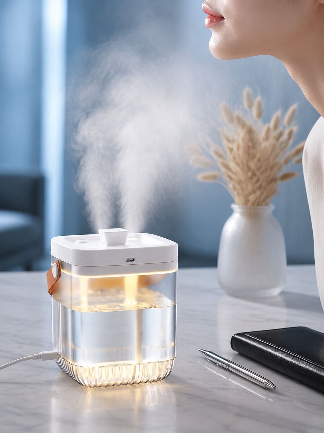 Difusor de aroma y purificador de aire para escritorio de oficina