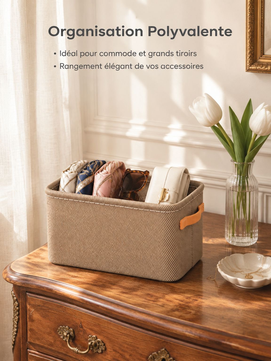 Organisateur en tissu pour armoire et penderie