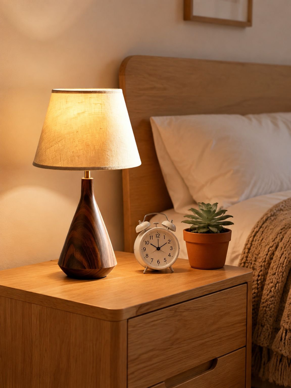 Vintage Wabi-Sabi Stil Nachttischlampe