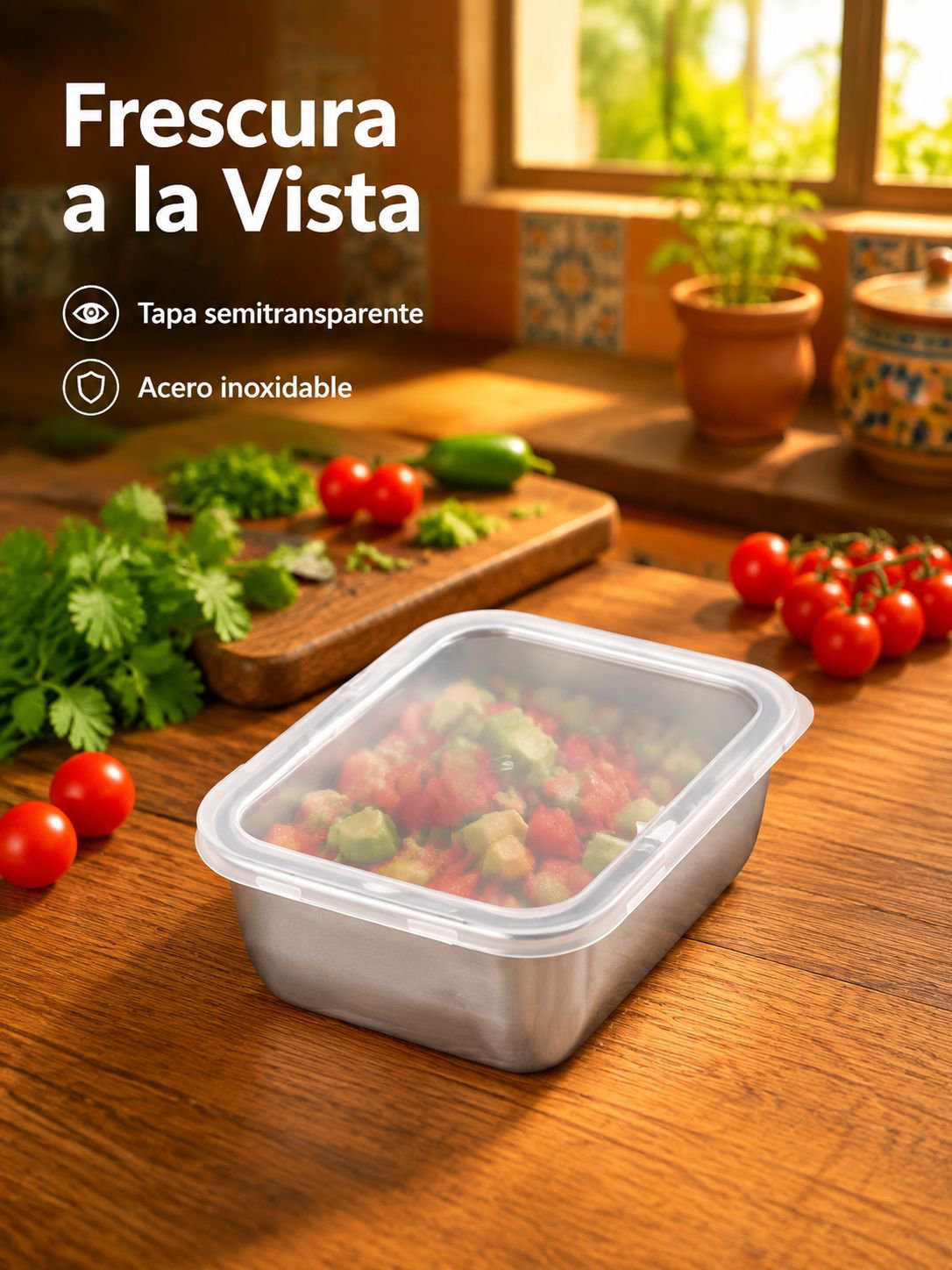Stainless Steel Airtight Food Storage Container