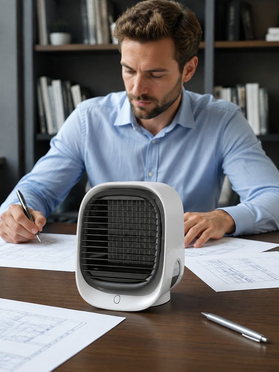 Wassergekühlter Ventilator, multifunktionaler Heim-/Bürokühler, leise, wiederaufladbar, praktisch, l