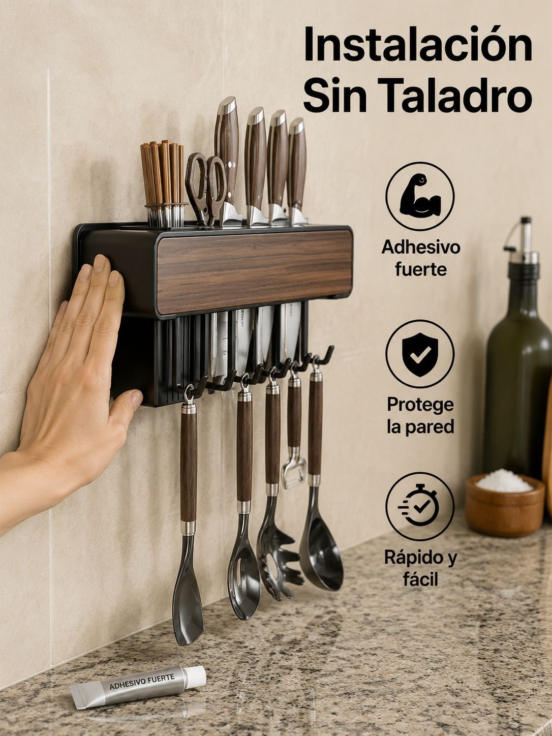 Escurridor multifuncional para fregadero