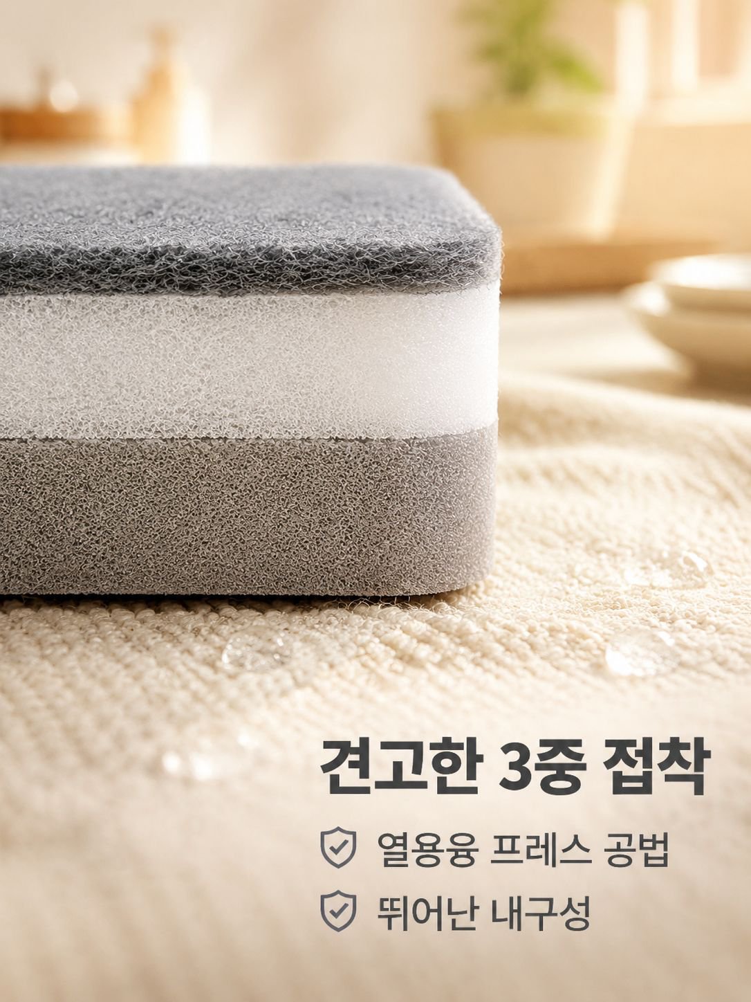 이중 내구성 청소 스펀지