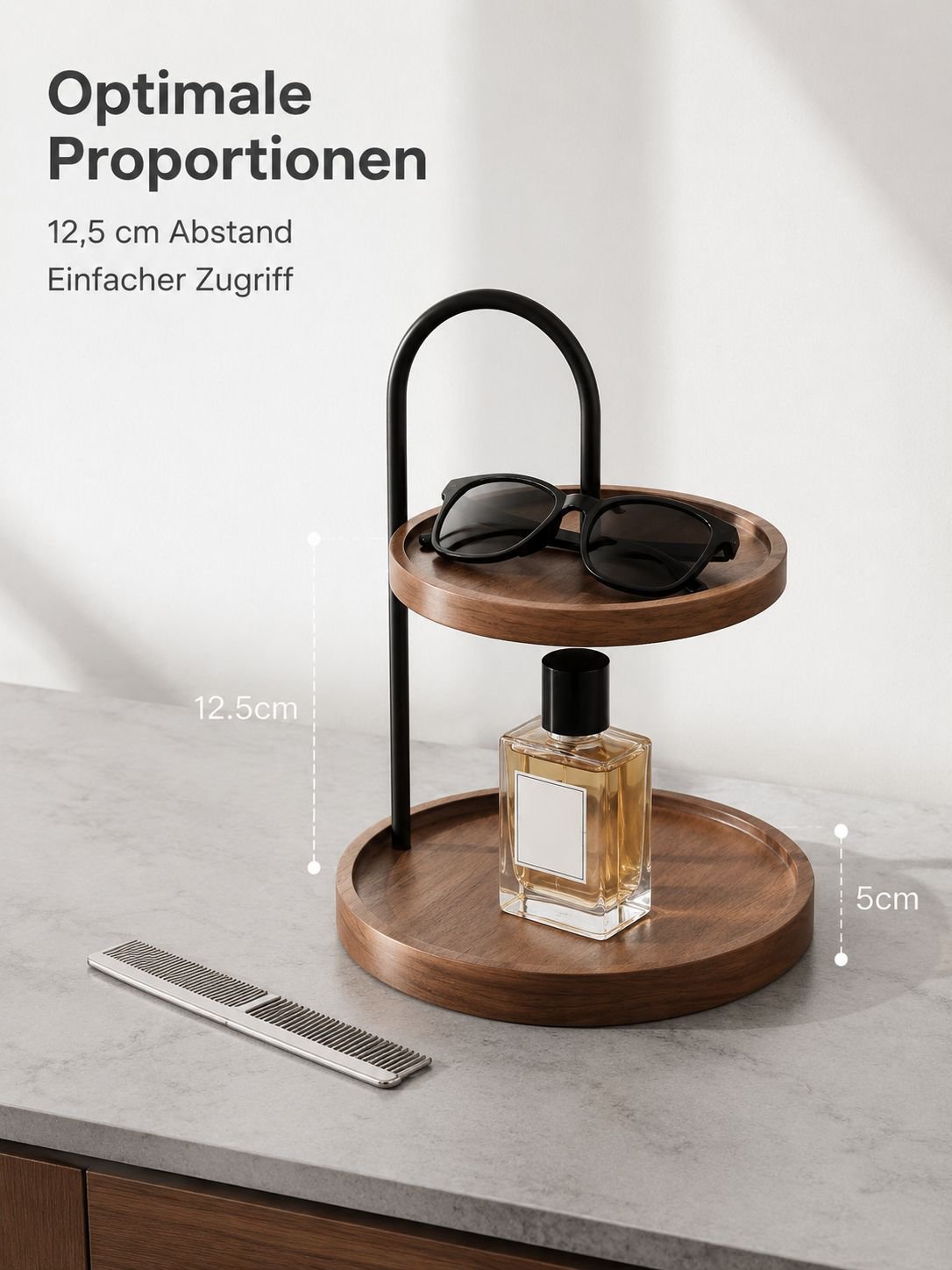 Schreibtischregal aus Holz für Büroorganisation