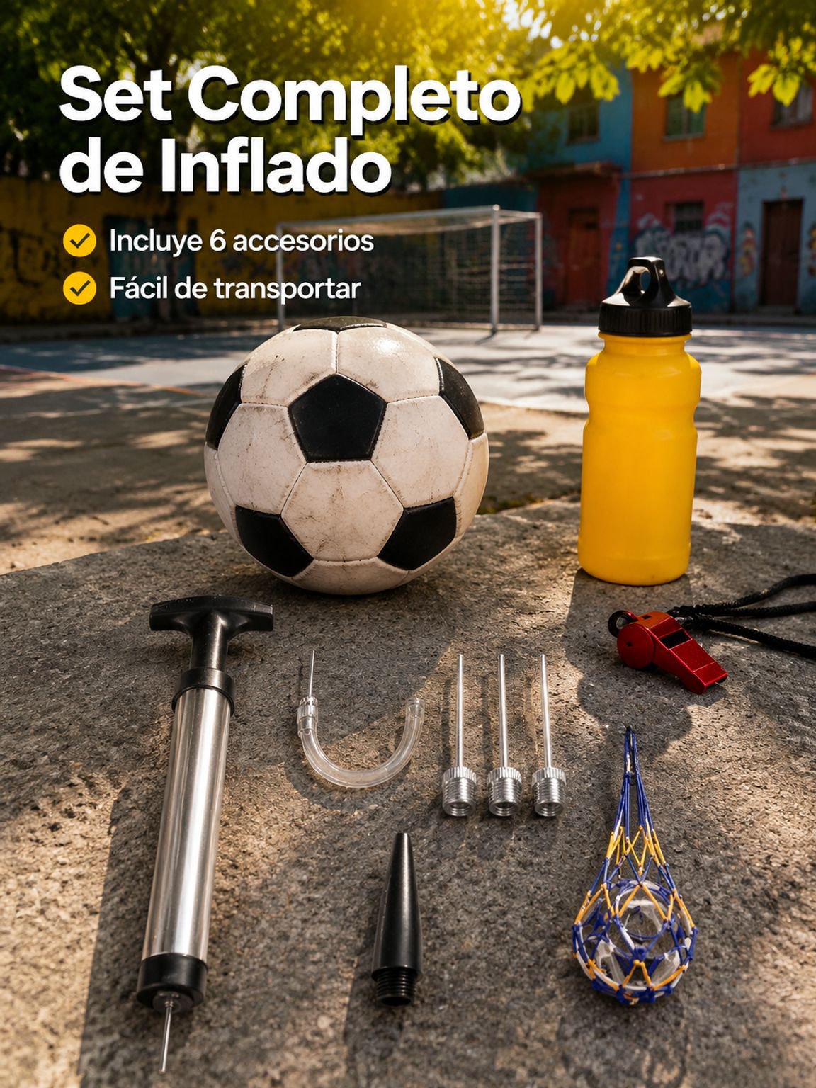 Accesorio de Aguja para Inflar Balones con Bomba