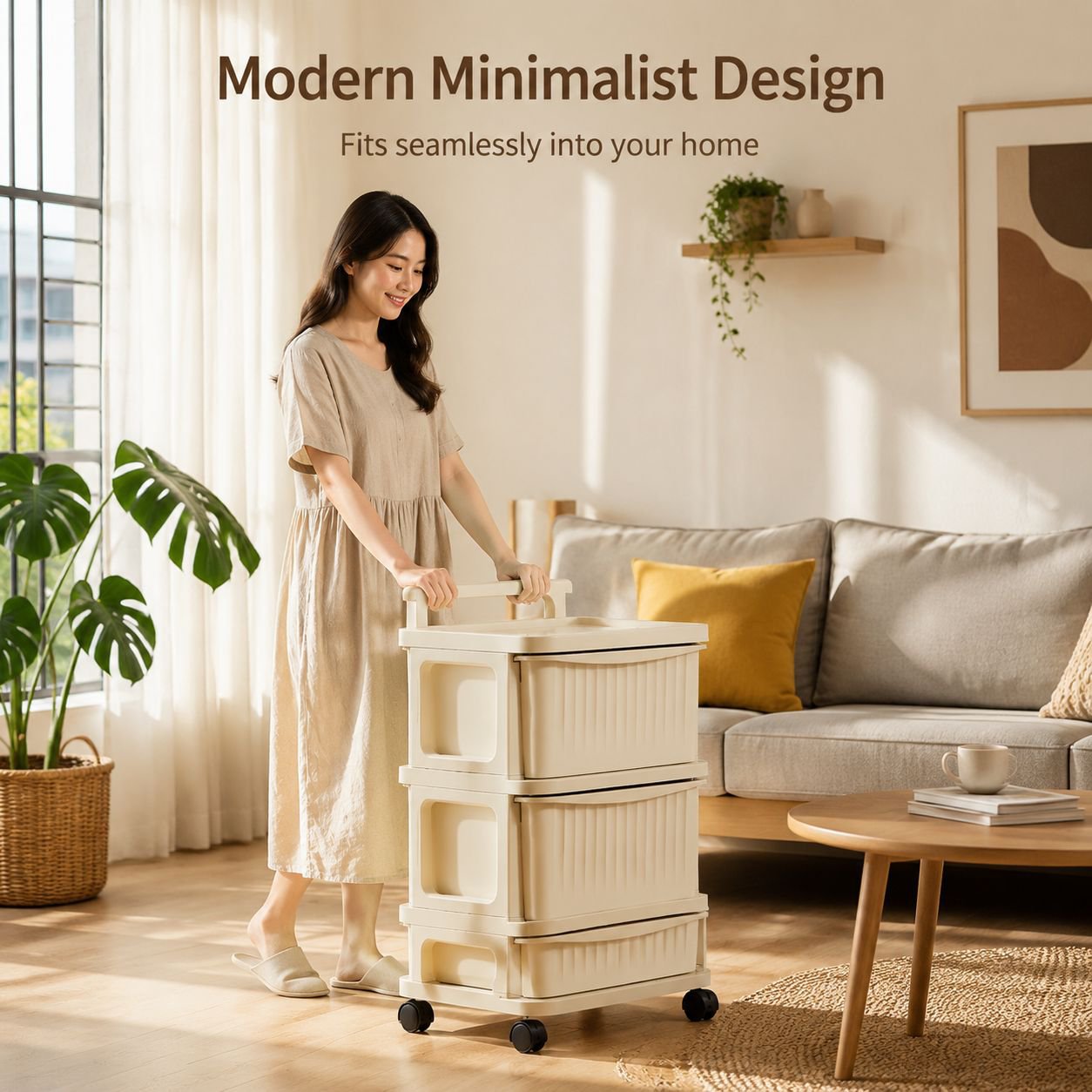 Multi-functional Small Storage Trolley
