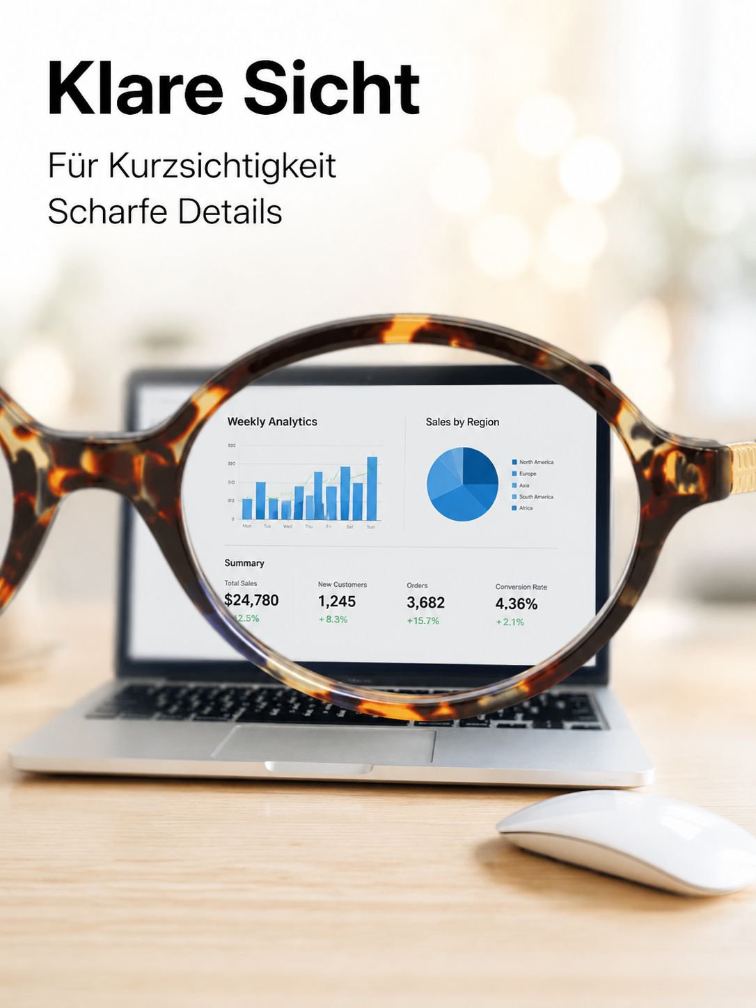 Blaulichtfilter-Brille für Kurzsichtige