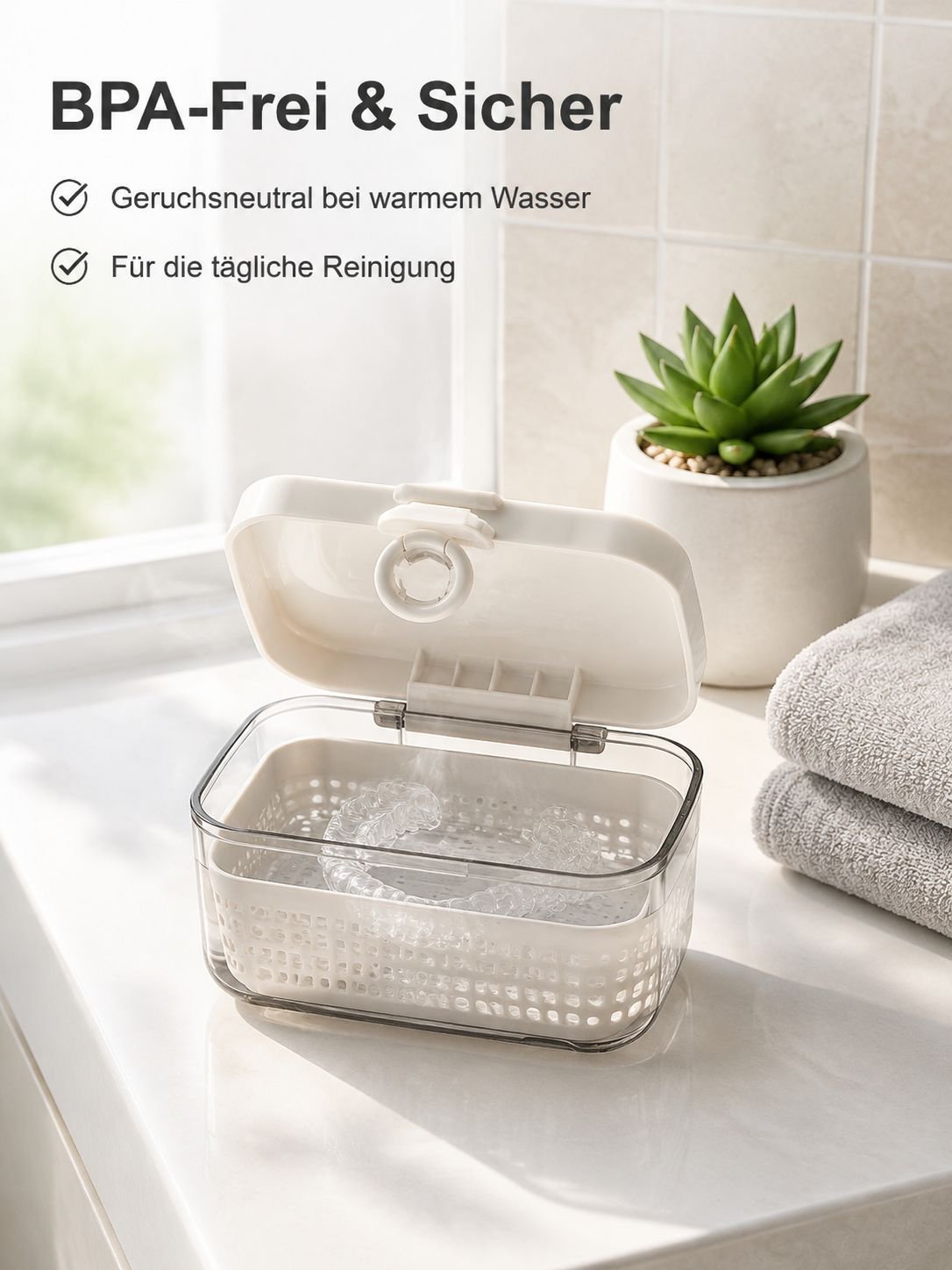Multifunktionale versiegelte Zahnschienenbox mit Abfluss