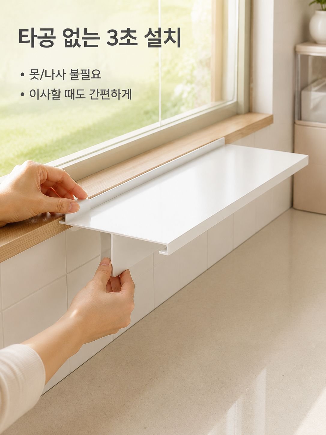 주방 조리대용 자석 선반