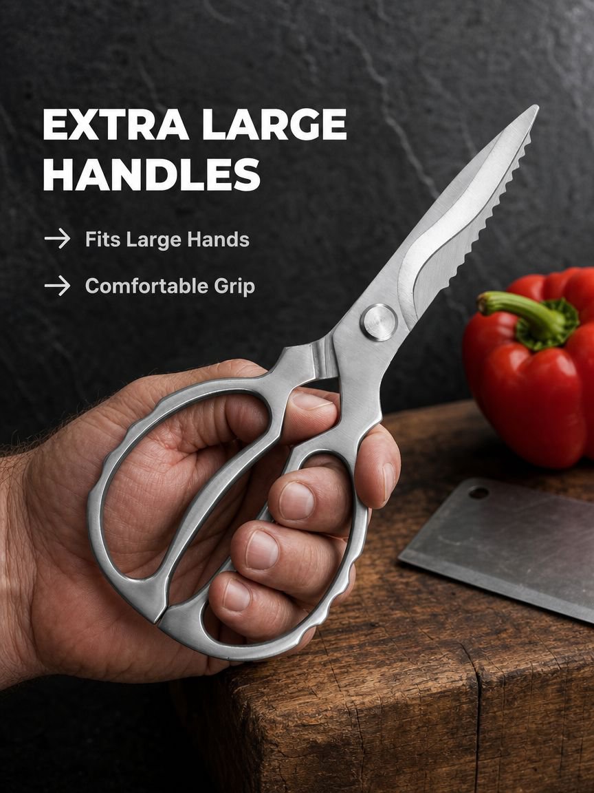Stainless steel kitchen shears