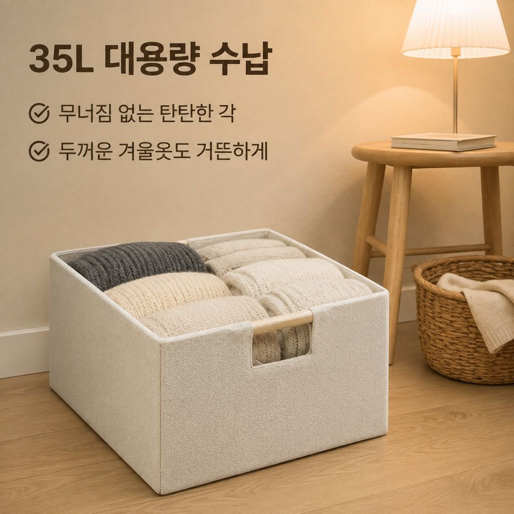면마 패브릭 수납함