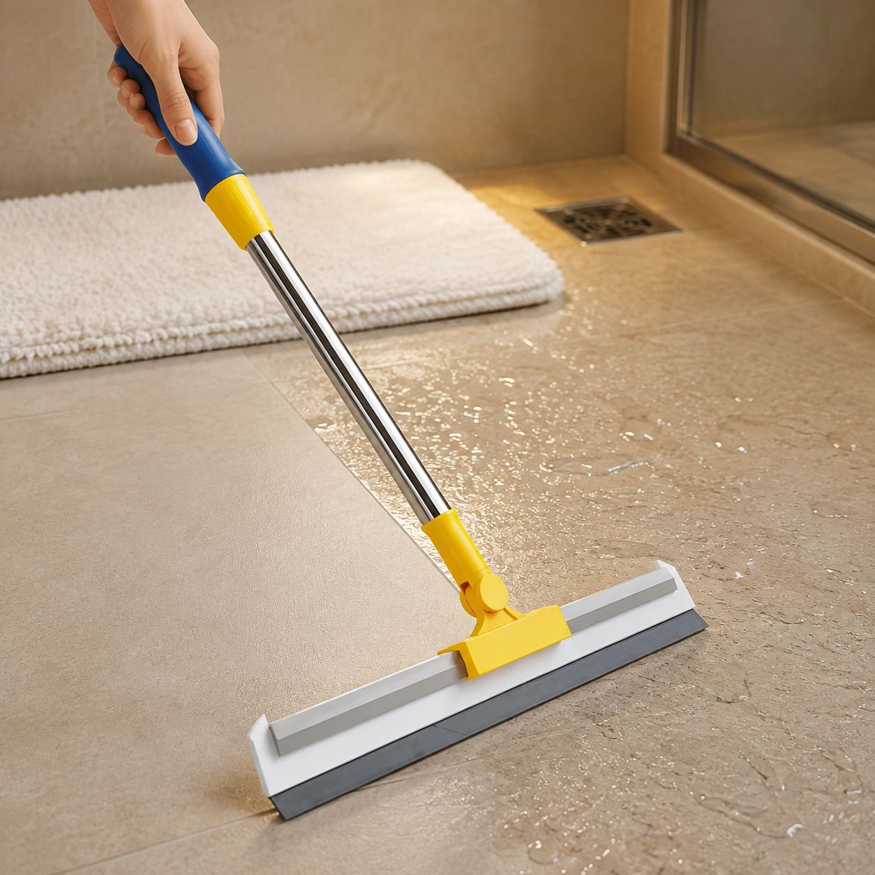 Multifunctional Bathroom Scraper Broom
