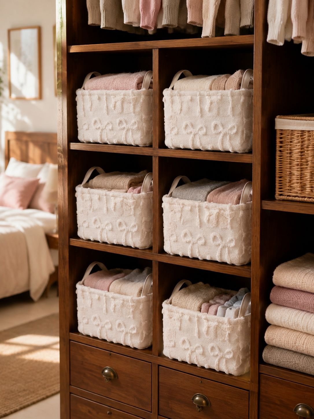 Cesta organizadora para habitación infantil