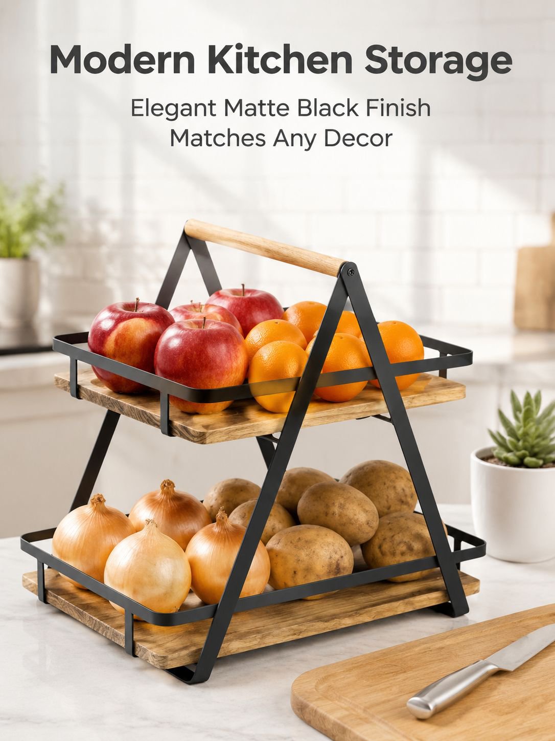 Multi-functional Home Kitchen Fruit and Vegetable Storage Basket