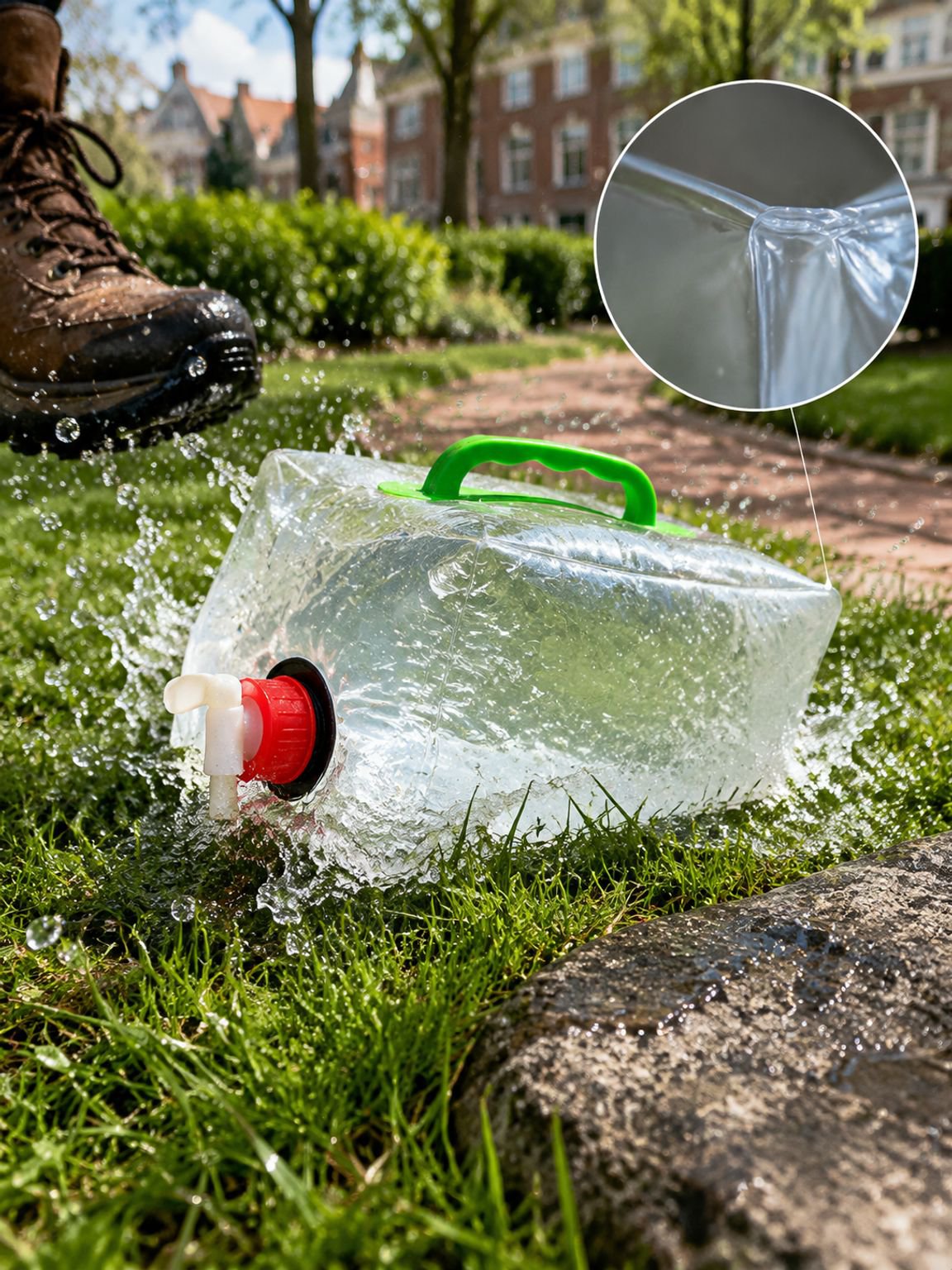 Compacte waterzak voor wandelen, reizen en noodvoorraad