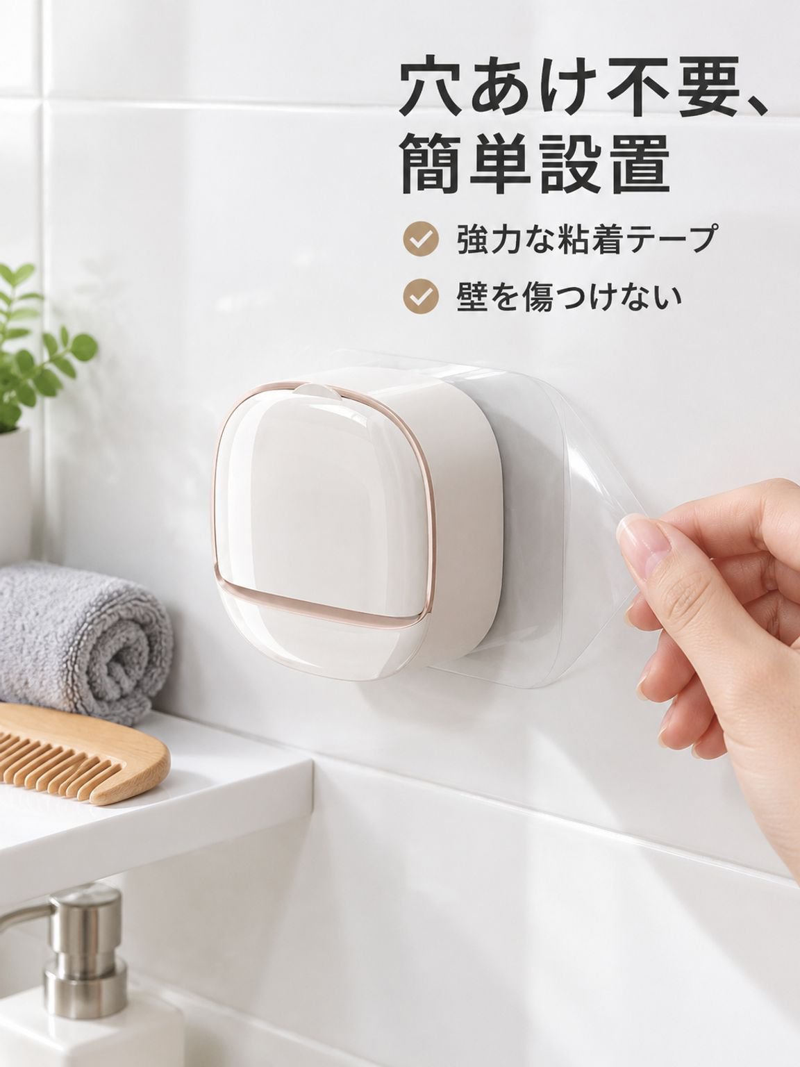 壁掛け式かわいい石鹸ホルダー