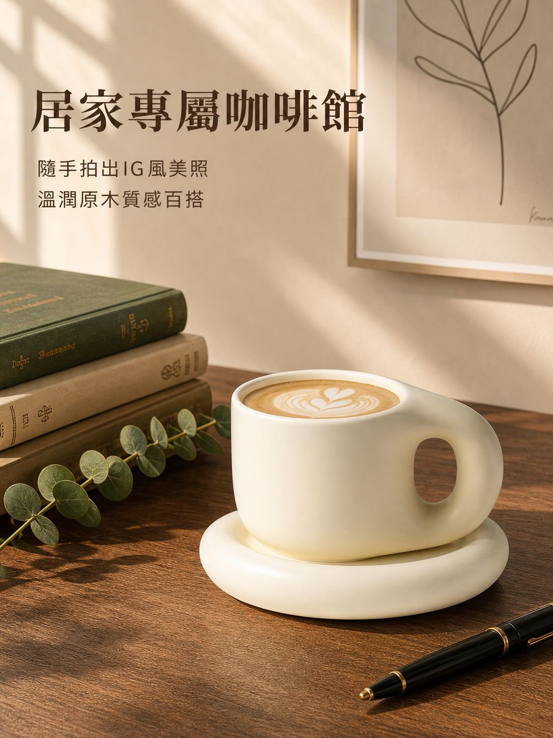 高顏值北歐情侶咖啡杯碟組
