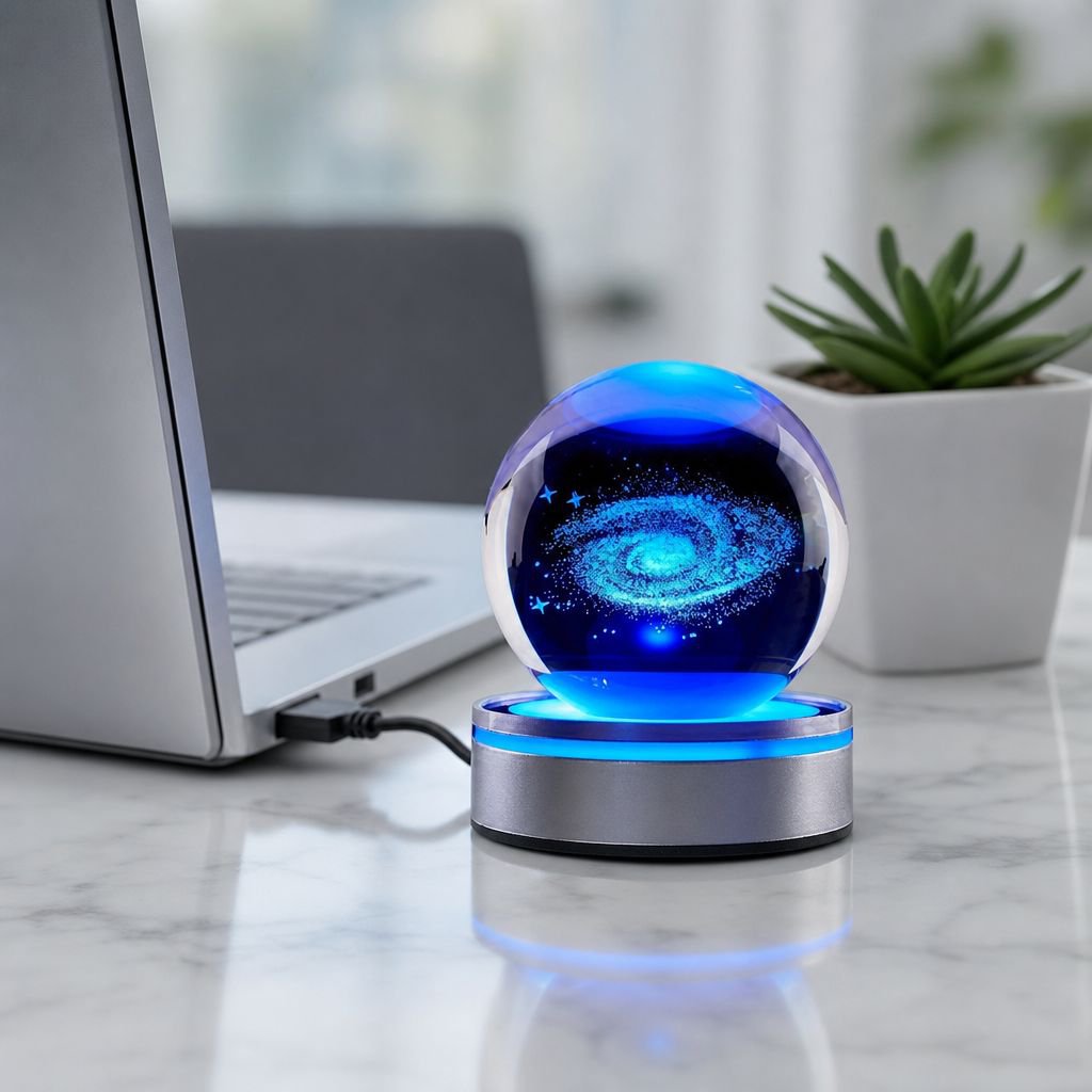 Creative Starry Sky Crystal Ball Projector Office Gift