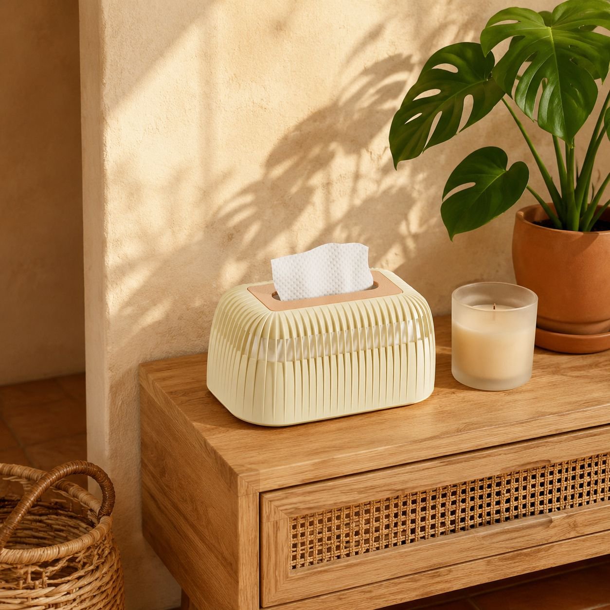 Caja de pañuelos de mesa para el hogar diseño elegante