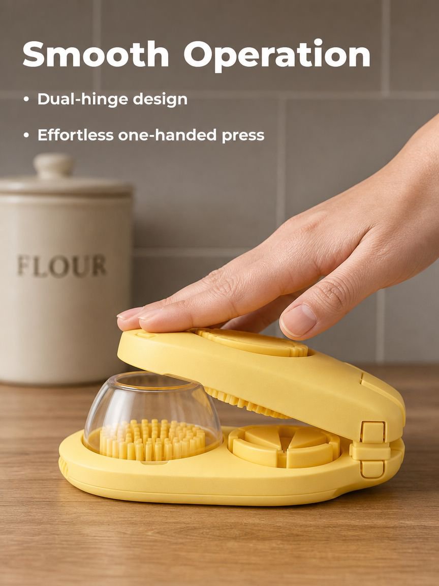 Easy-to-use egg dicer slicing hard-boiled eggs