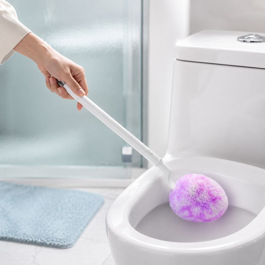 Ergonomic handle of JMY toilet brush