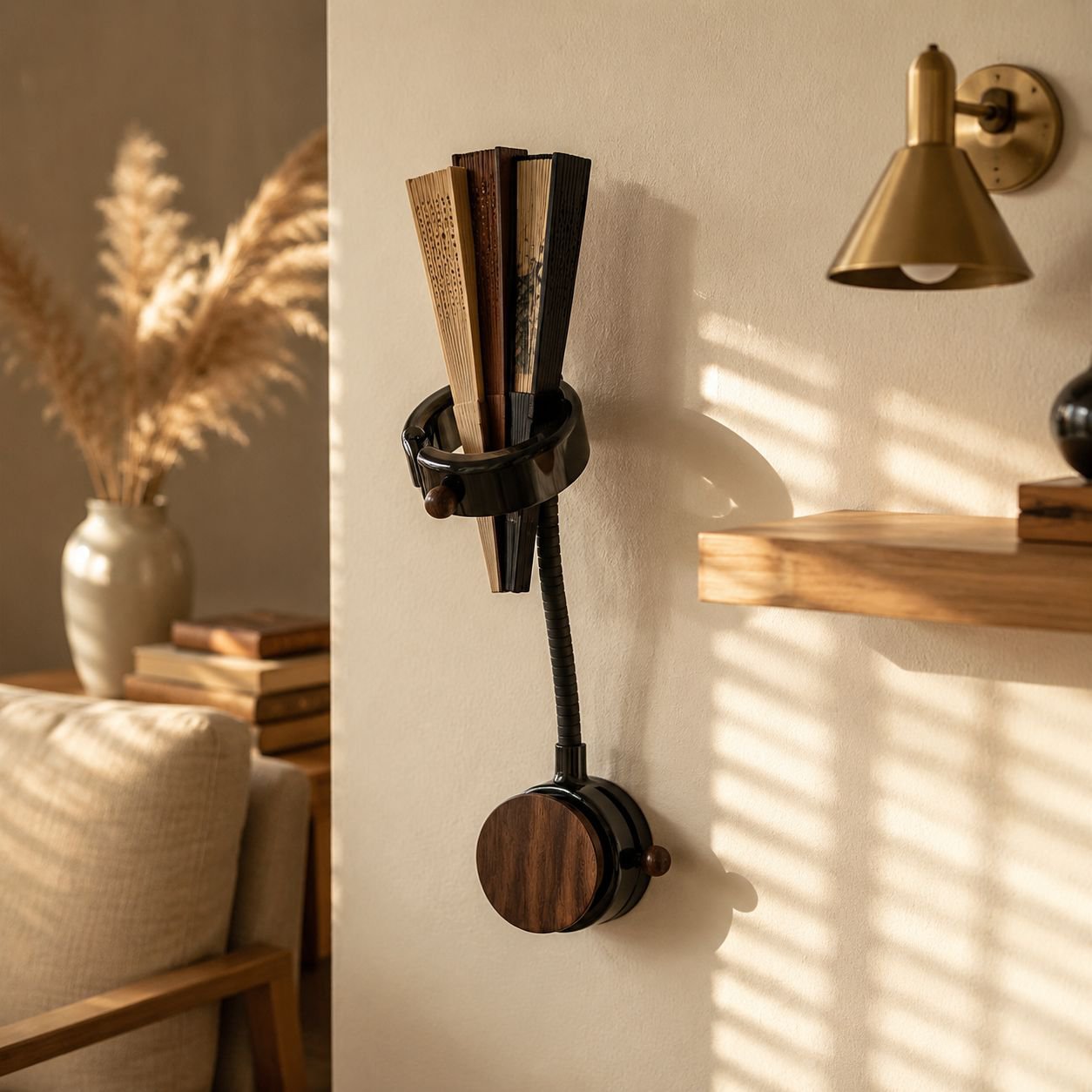 Fan storage solution for small spaces