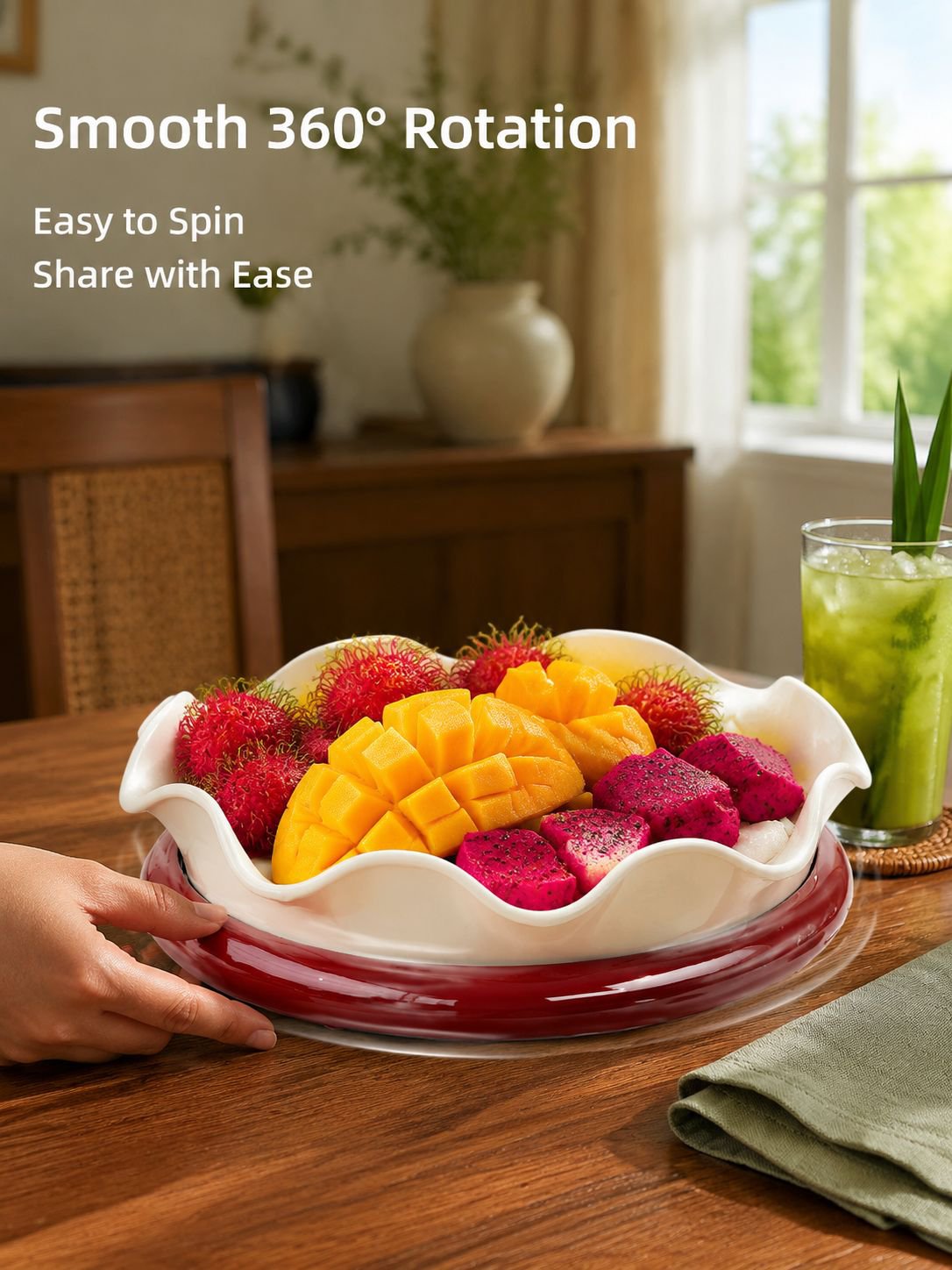 Rotatable Fruit Plate