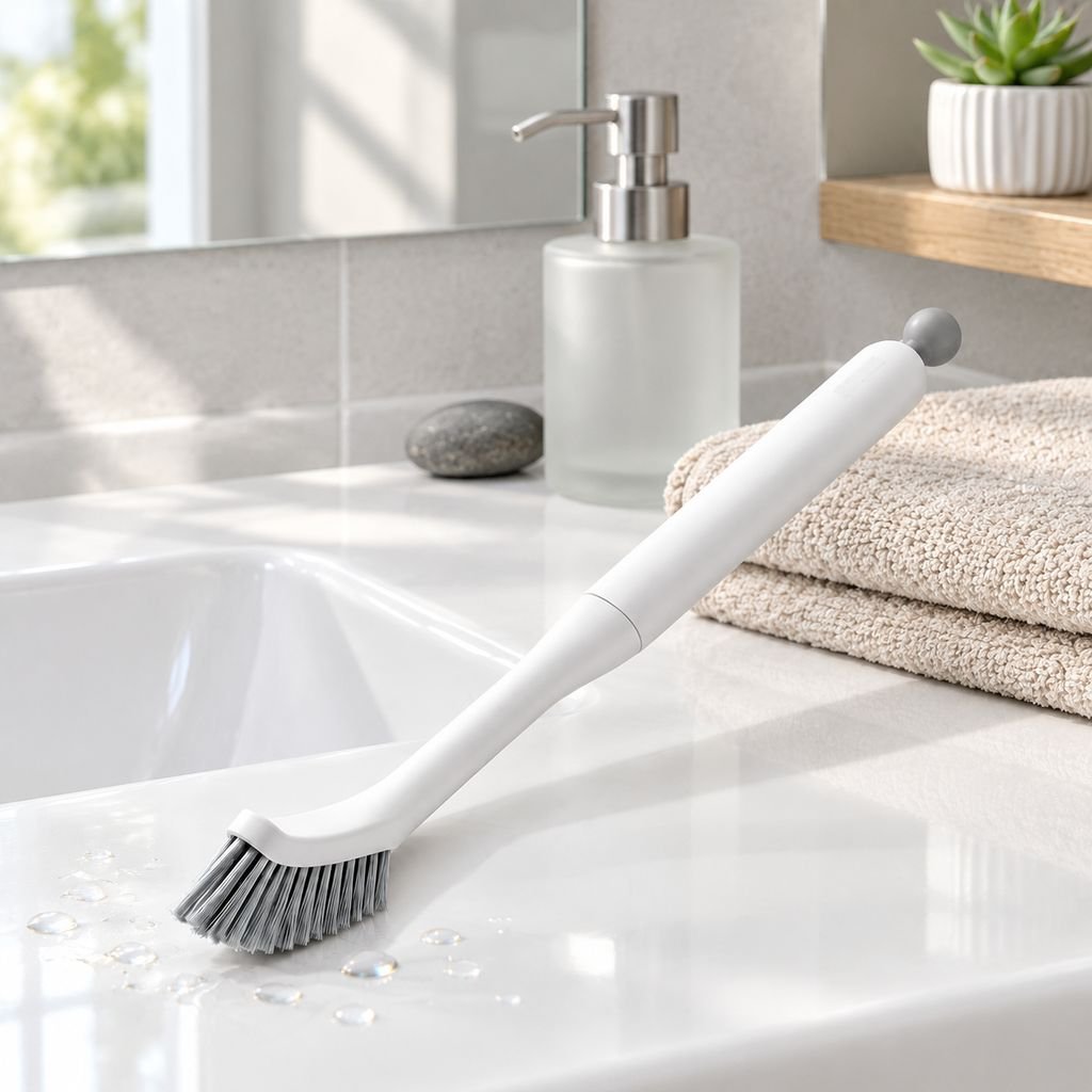 Multifunctional Hard Bristle Crevice Brush Bathroom Tile Floor Grout Cleaning Brush