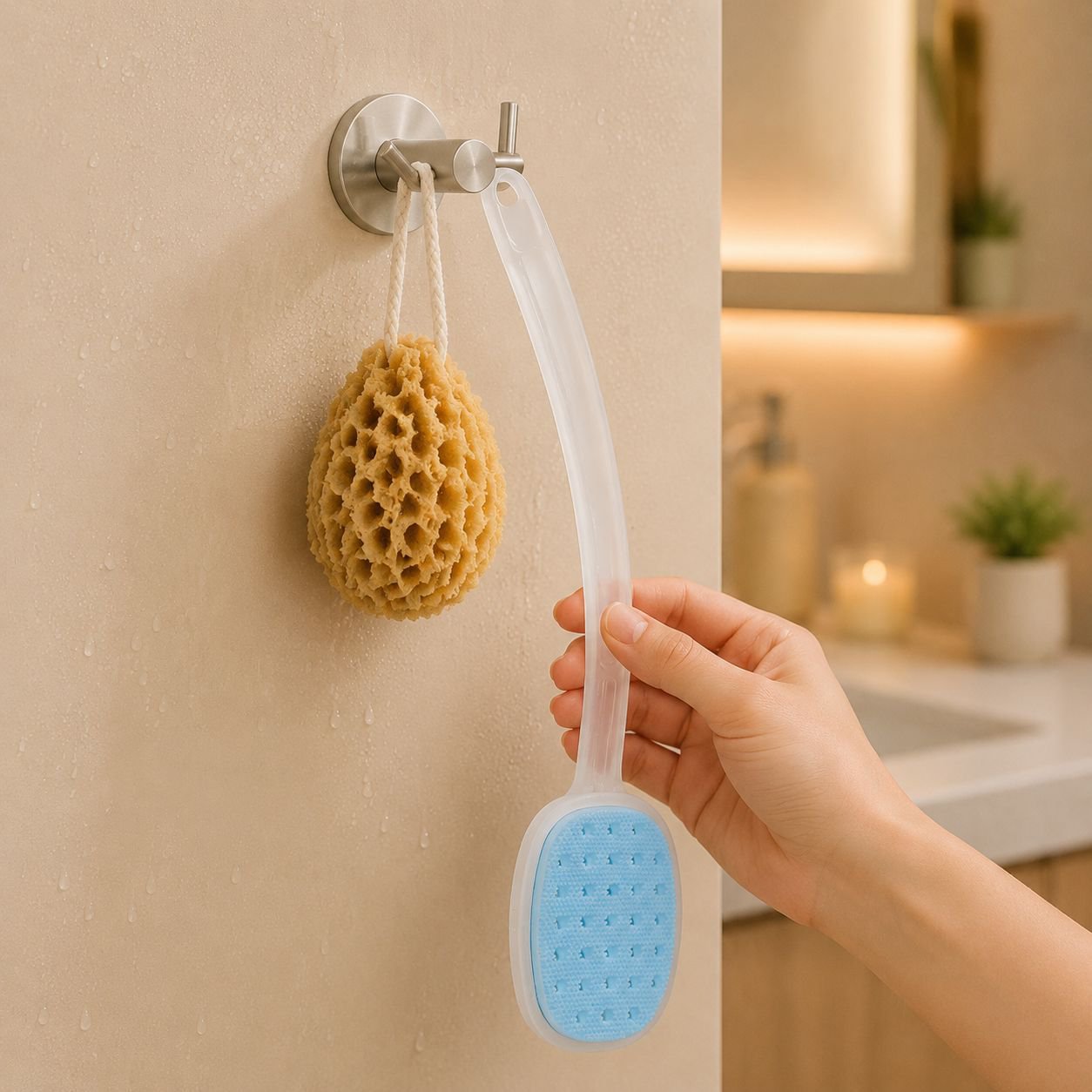 Back scrubber suitable for all skin types