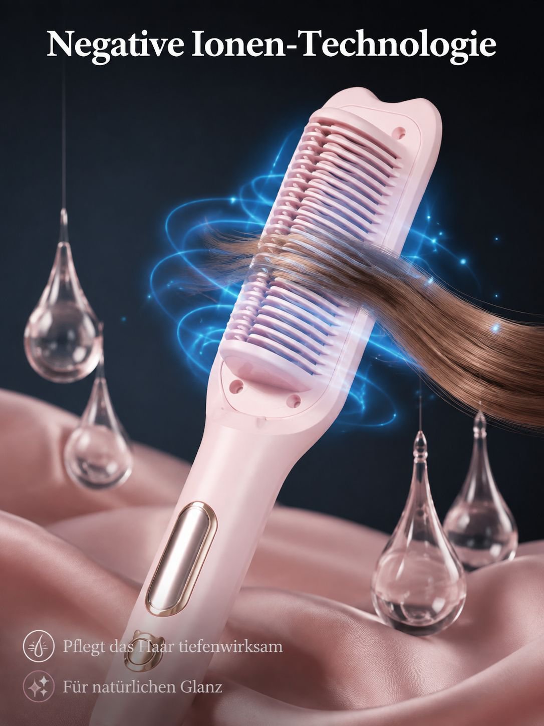 Langlebiger 2-in-1 Haarglätter mit Lockenwickler für Anfänger