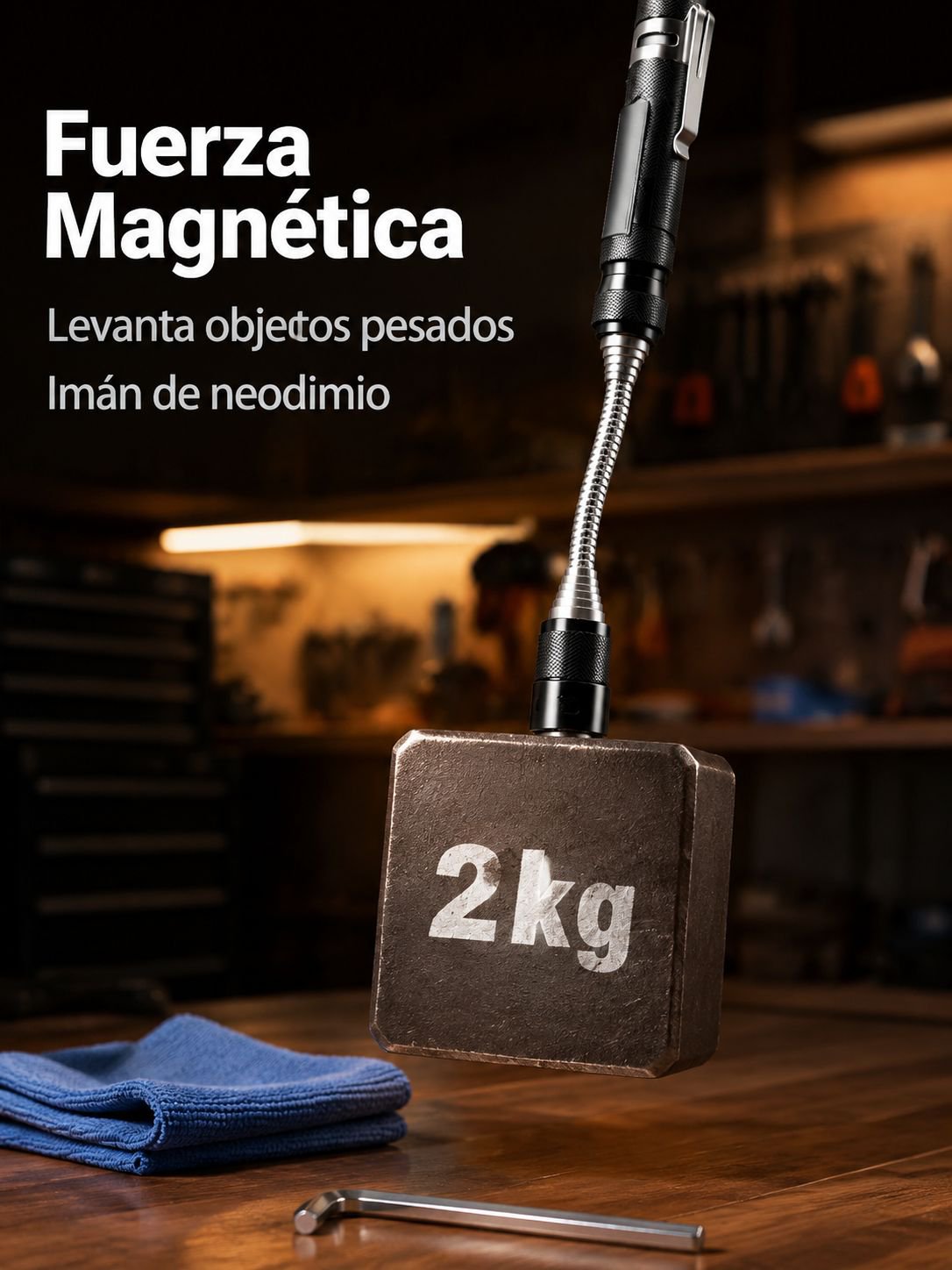 Barre LED magnétique extensible