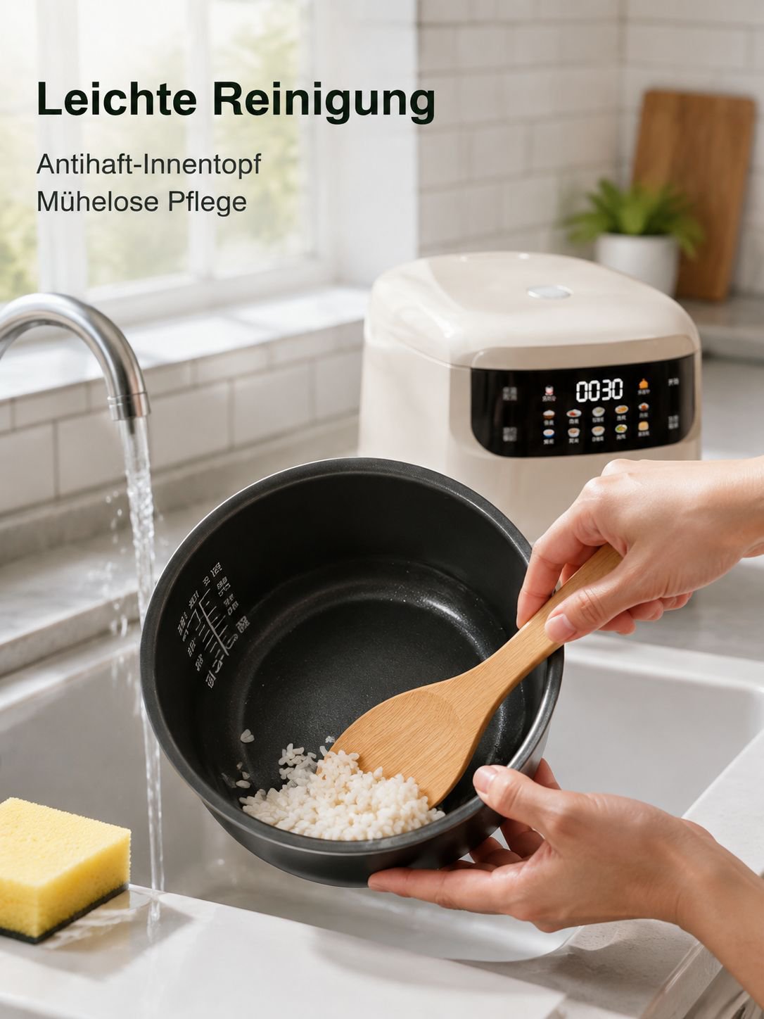 JMY-2L Multifunktionaler Mini-Reiskocher für 1-3 Personen, Intelligenter Mini-Reiskocher 110V