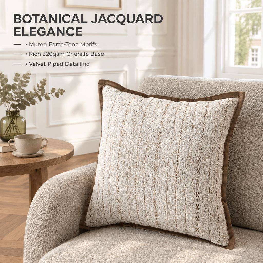 Luxury Chenille Throw Pillow | Soft and Skin-Friendly Decorative Cushion
