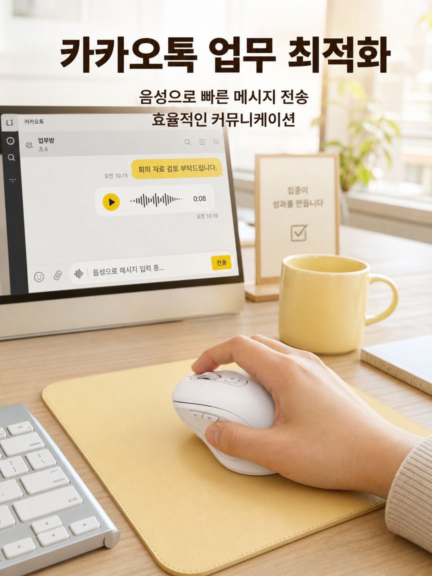 실시간 번역 기능을 사용하는 마우스