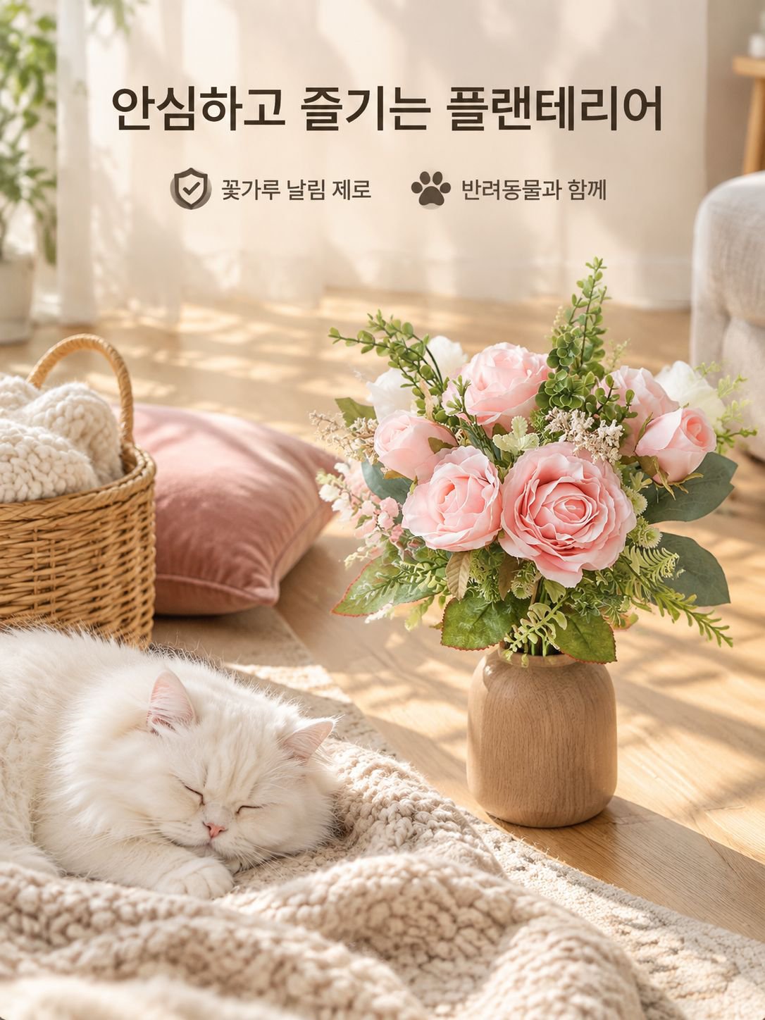 인조 장미 꽃다발