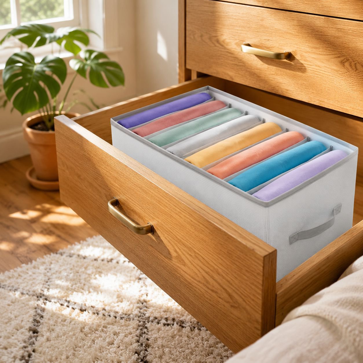 Washable Eight-Section Drawer Organiser