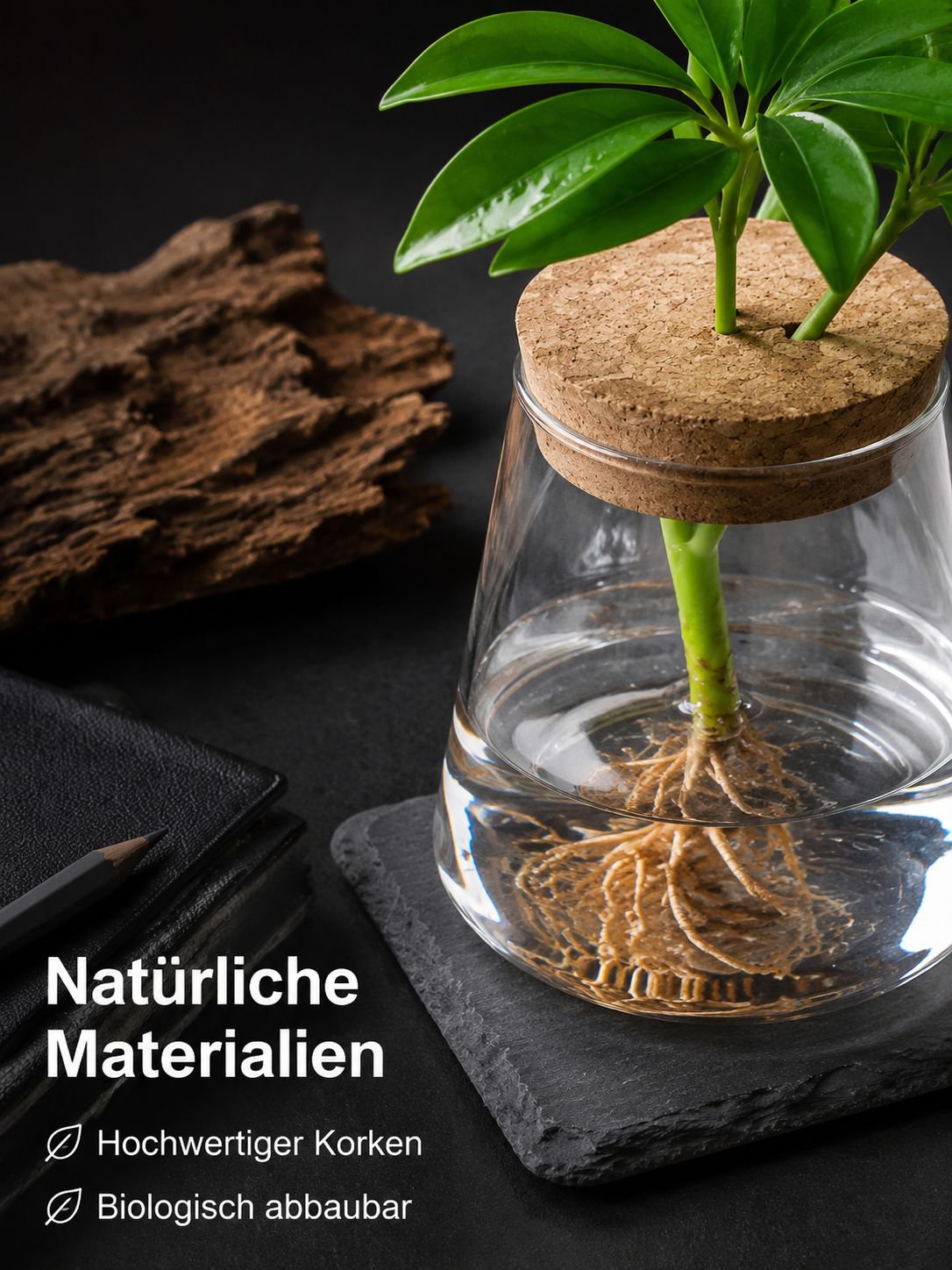 Miniatur-Landschaftsflasche, Bürotisch-Pflanzen-Ökoflasche