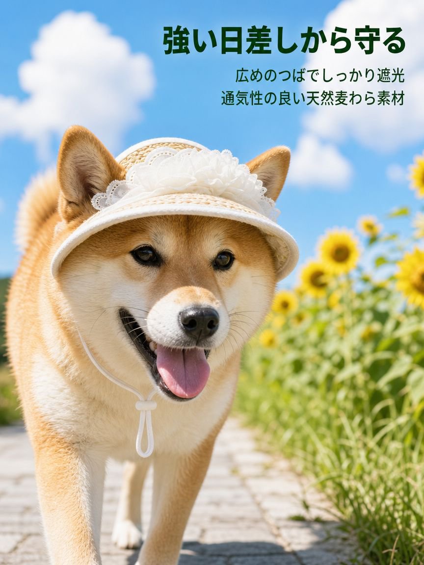 犬や猫に適した麦わら編みの豚鼻帽子